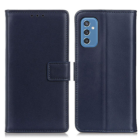 Custodia Portafoglio In Pelle Cover con Supporto A08D per Samsung Galaxy M52 5G Blu