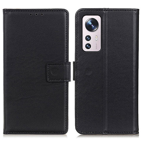 Custodia Portafoglio In Pelle Cover con Supporto A08D per Xiaomi Mi 12 5G Nero