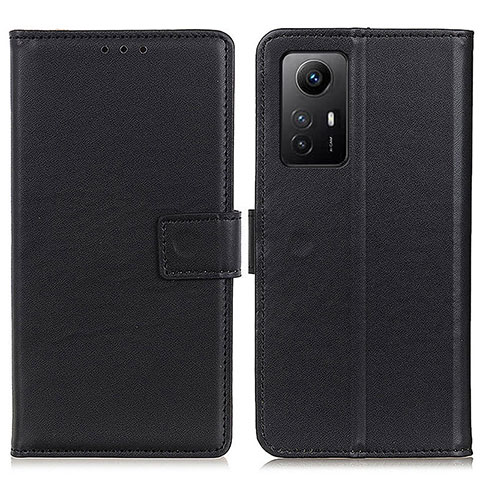 Custodia Portafoglio In Pelle Cover con Supporto A08D per Xiaomi Redmi Note 12S Nero