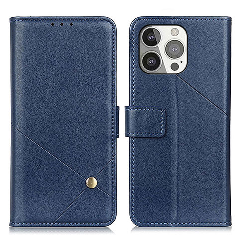 Custodia Portafoglio In Pelle Cover con Supporto A09 per Apple iPhone 13 Pro Blu