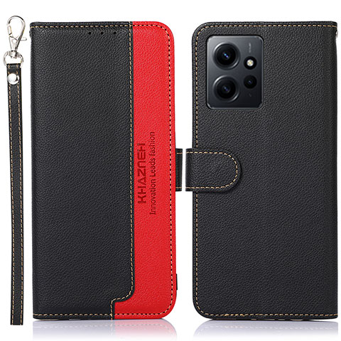 Custodia Portafoglio In Pelle Cover con Supporto A09D per Xiaomi Redmi Note 12 4G Nero