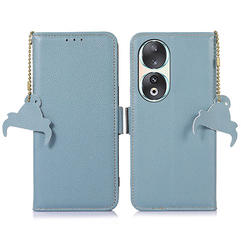 Custodia Portafoglio In Pelle Cover con Supporto A10D per Huawei Honor 90 5G Azzurro