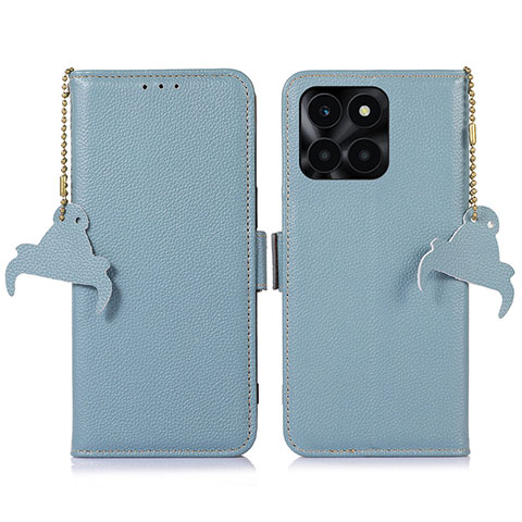 Custodia Portafoglio In Pelle Cover con Supporto A10D per Huawei Honor X8b Azzurro