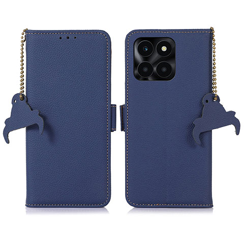 Custodia Portafoglio In Pelle Cover con Supporto A10D per Huawei Honor X8b Blu