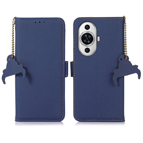 Custodia Portafoglio In Pelle Cover con Supporto A10D per Huawei Nova 11 Blu