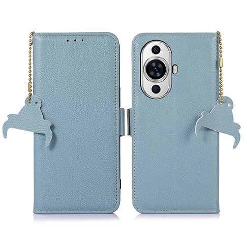 Custodia Portafoglio In Pelle Cover con Supporto A10D per Huawei Nova 11 Pro Azzurro