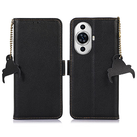 Custodia Portafoglio In Pelle Cover con Supporto A10D per Huawei Nova 11 Pro Nero