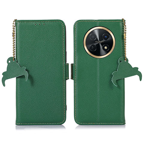 Custodia Portafoglio In Pelle Cover con Supporto A10D per Huawei Nova Y91 Verde