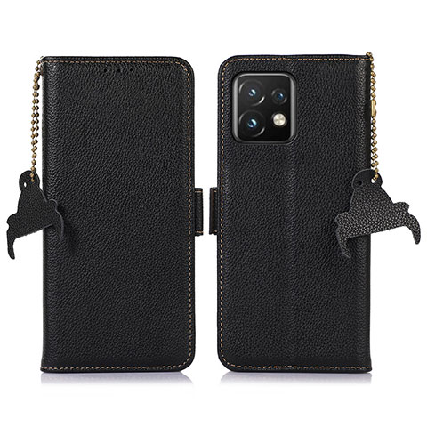 Custodia Portafoglio In Pelle Cover con Supporto A10D per Motorola Moto Edge 40 Pro 5G Nero