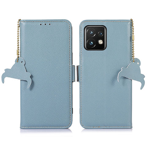 Custodia Portafoglio In Pelle Cover con Supporto A10D per Motorola Moto X40 5G Azzurro