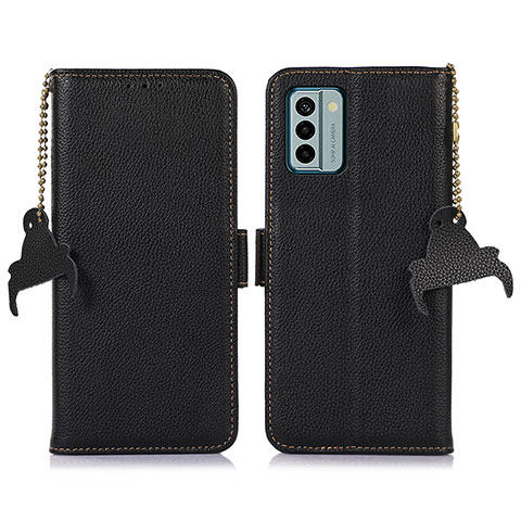 Custodia Portafoglio In Pelle Cover con Supporto A10D per Nokia G22 Nero