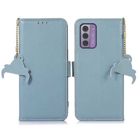 Custodia Portafoglio In Pelle Cover con Supporto A10D per Nokia G310 5G Azzurro