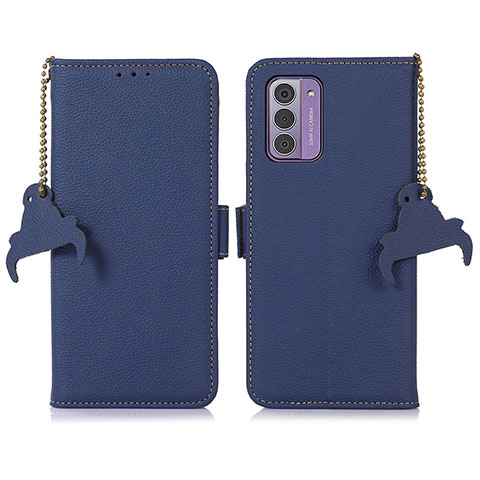 Custodia Portafoglio In Pelle Cover con Supporto A10D per Nokia G42 5G Blu