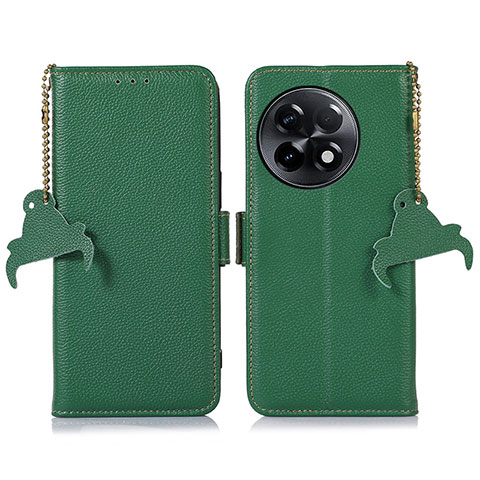 Custodia Portafoglio In Pelle Cover con Supporto A10D per OnePlus 11R 5G Verde