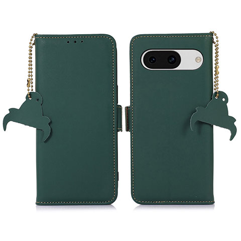 Custodia Portafoglio In Pelle Cover con Supporto A11D per Google Pixel 8a 5G Verde