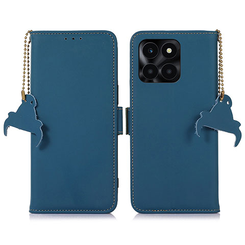 Custodia Portafoglio In Pelle Cover con Supporto A11D per Huawei Honor X8b Blu