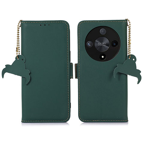 Custodia Portafoglio In Pelle Cover con Supporto A11D per Huawei Honor X9b 5G Verde