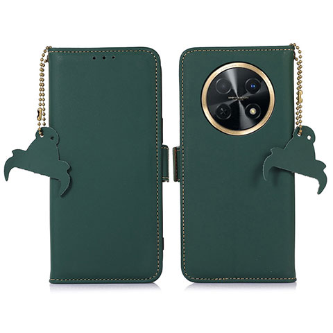 Custodia Portafoglio In Pelle Cover con Supporto A11D per Huawei Nova Y91 Verde