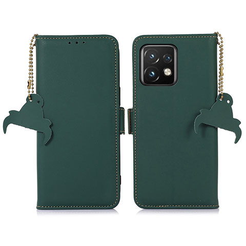 Custodia Portafoglio In Pelle Cover con Supporto A11D per Motorola Moto Edge 40 Pro 5G Verde