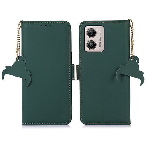 Custodia Portafoglio In Pelle Cover con Supporto A11D per Motorola Moto G53j 5G Verde