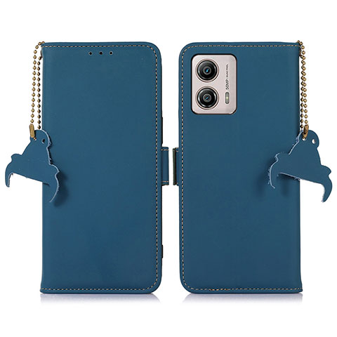 Custodia Portafoglio In Pelle Cover con Supporto A11D per Motorola Moto G53y 5G Blu