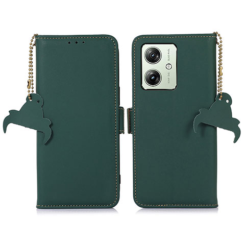 Custodia Portafoglio In Pelle Cover con Supporto A11D per Motorola Moto G54 5G Verde