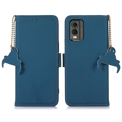 Custodia Portafoglio In Pelle Cover con Supporto A11D per Nokia C32 Blu