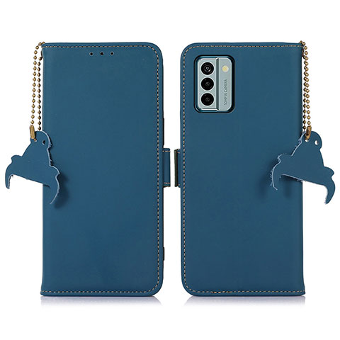 Custodia Portafoglio In Pelle Cover con Supporto A11D per Nokia G22 Blu