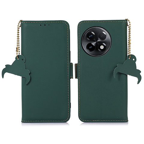 Custodia Portafoglio In Pelle Cover con Supporto A11D per OnePlus 11R 5G Verde