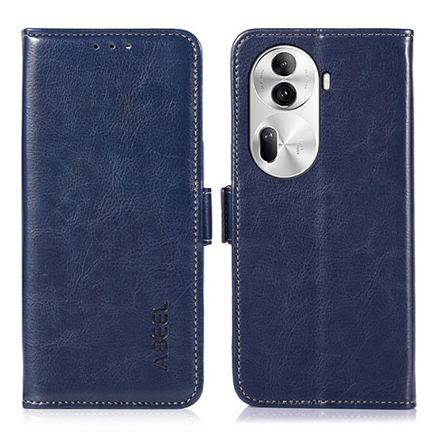 Custodia Portafoglio In Pelle Cover con Supporto A11D per Oppo Reno11 Pro 5G Blu