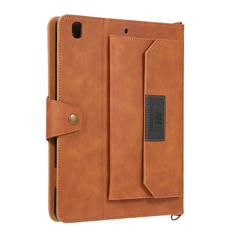 Custodia Portafoglio In Pelle Cover con Supporto AD1 per Apple iPad Pro 9.7 Marrone