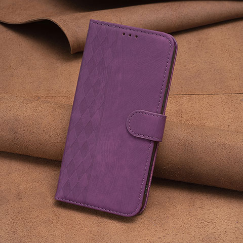 Custodia Portafoglio In Pelle Cover con Supporto B01F per Motorola Moto E13 Viola