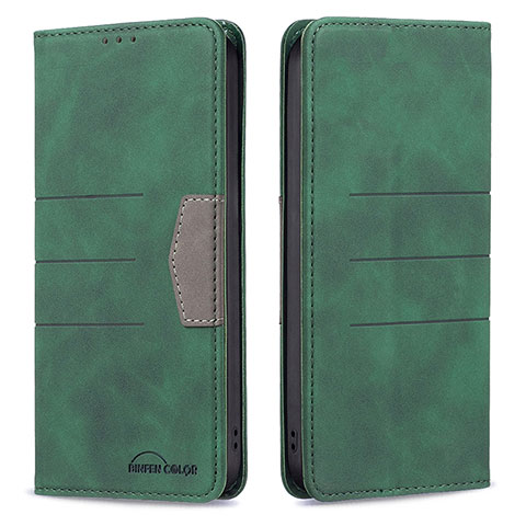 Custodia Portafoglio In Pelle Cover con Supporto B01F per Xiaomi Poco F3 5G Verde