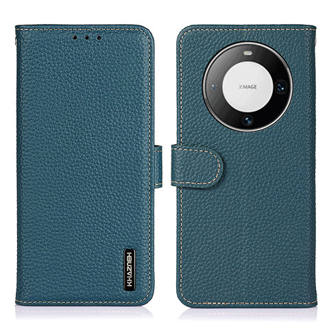 Custodia Portafoglio In Pelle Cover con Supporto B01H per Huawei Mate 60 Pro Verde