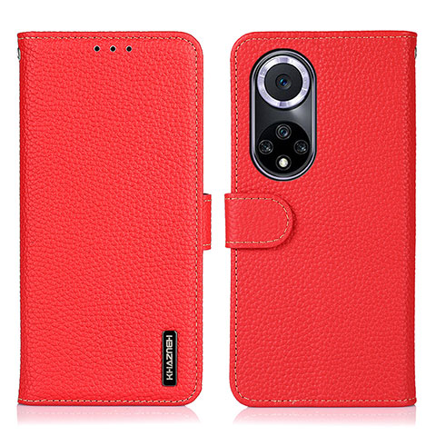 Custodia Portafoglio In Pelle Cover con Supporto B01H per Huawei Nova 9 Rosso