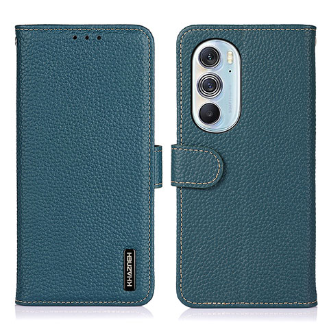 Custodia Portafoglio In Pelle Cover con Supporto B01H per Motorola Moto Edge 30 Pro 5G Verde