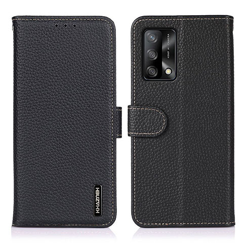 Custodia Portafoglio In Pelle Cover con Supporto B01H per Oppo A95 4G Nero