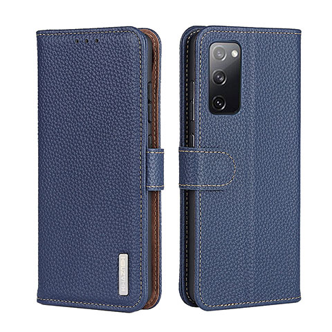 Custodia Portafoglio In Pelle Cover con Supporto B01H per Realme GT 5G Blu