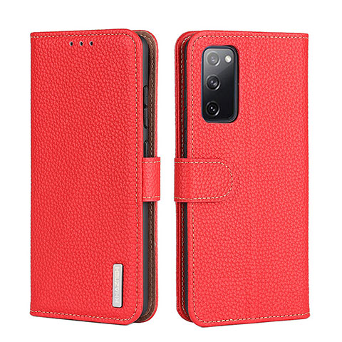 Custodia Portafoglio In Pelle Cover con Supporto B01H per Realme GT Neo 5G Rosso