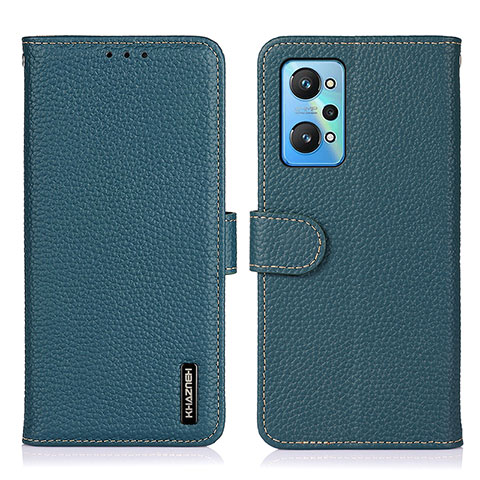 Custodia Portafoglio In Pelle Cover con Supporto B01H per Realme Q5 Pro 5G Verde