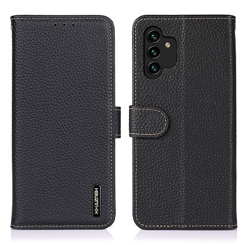 Custodia Portafoglio In Pelle Cover con Supporto B01H per Samsung Galaxy A13 4G Nero