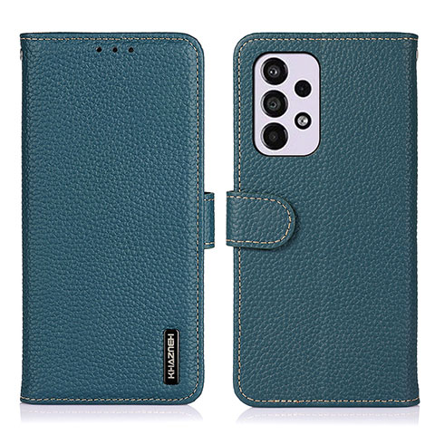 Custodia Portafoglio In Pelle Cover con Supporto B01H per Samsung Galaxy A33 5G Verde