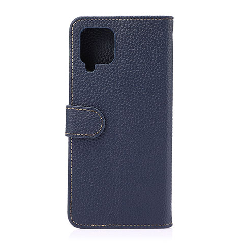 Custodia Portafoglio In Pelle Cover con Supporto B01H per Samsung Galaxy A42 5G Blu