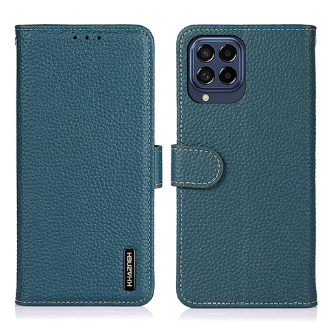 Custodia Portafoglio In Pelle Cover con Supporto B01H per Samsung Galaxy M53 5G Verde