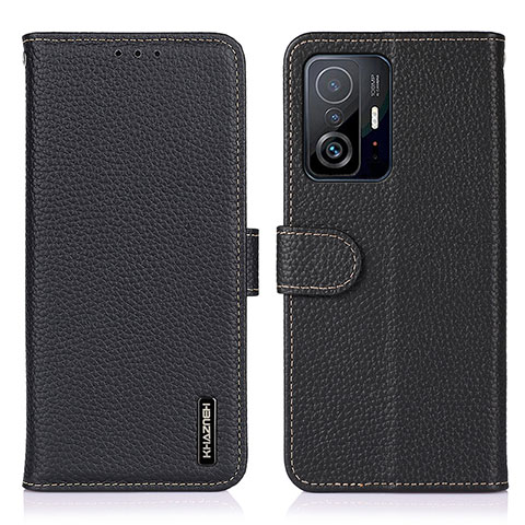 Custodia Portafoglio In Pelle Cover con Supporto B01H per Xiaomi Mi 11T 5G Nero