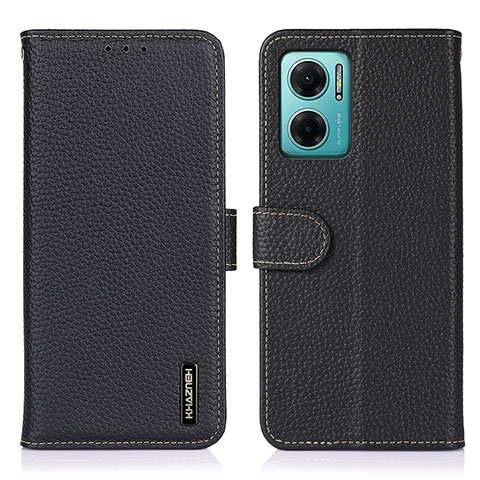 Custodia Portafoglio In Pelle Cover con Supporto B01H per Xiaomi Redmi 10 5G Nero