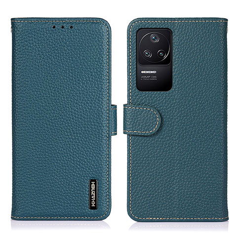 Custodia Portafoglio In Pelle Cover con Supporto B01H per Xiaomi Redmi K40S 5G Verde