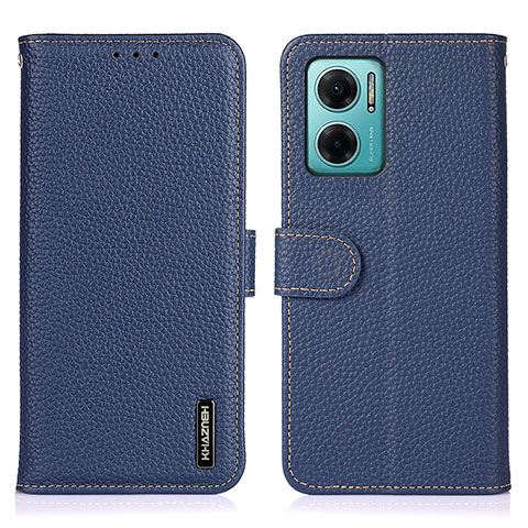 Custodia Portafoglio In Pelle Cover con Supporto B01H per Xiaomi Redmi Note 11E 5G Blu