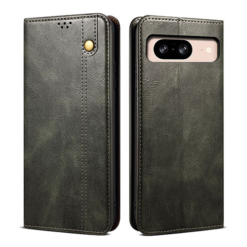 Custodia Portafoglio In Pelle Cover con Supporto B01S per Google Pixel 8 5G Verde