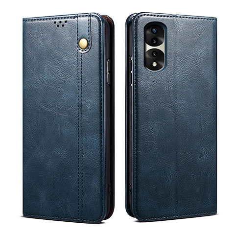 Custodia Portafoglio In Pelle Cover con Supporto B01S per Huawei Honor 70 Pro 5G Blu